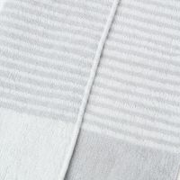 【LAKOLE/ラコレ】 今治産ハンドタオル（ストライプ） ホワイト 1セット（1枚×2）
