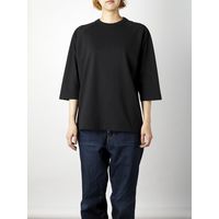 CROSS&STITCH オープンエンドリラックスフィットラグラン Tシャツ 七分袖 無地 ディープブラック OE1250-3-S S 1枚（直送品）