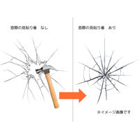 結一産業 ガラス破り防止用シート 窓際の見貼り番 40x25cm Y-TM001 1セット（10枚入）