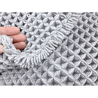 マルナカ ワッフル地バスマット 45x60cm 7019 1セット(5枚)（直送品）