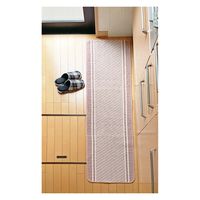 マルナカ 日本製キッチンマット:コットンライン45x180cmピンク 1825 1セット(3枚)（直送品）