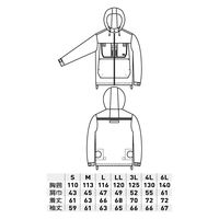GG（ジージー） ＥＦ長袖ブルゾン ブラック 3L  0309-00　1着　「服単品」（直送品）