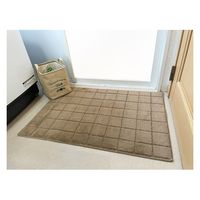 マルナカ 日本製バスマット:LLサイズ60x90cmベージュ 2359 1枚（直送品）