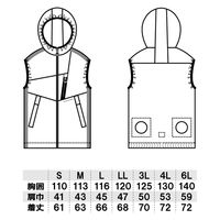 GG（ジージー） ＥＦベスト アーミー 3L  0129-06　1着　「服単品」（直送品）