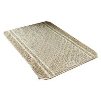 マルナカ 日本製バスマット:コットンライン45x60cmベージュ 2022 1セット(5枚)（直送品）