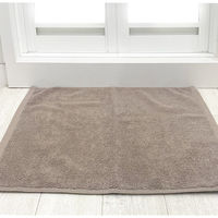 マルナカ タオルバスマット35x50cmブラウン 2001 1セット(5枚)（直送品）