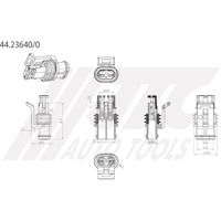 JTC ハウジング2極F(メス端子用) 44.23640/0 1個 506-5786（直送品）
