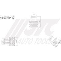 JTC 防水栓 レッド 10個入り 44.07770-10 1袋(10個) 506-8948（直送品）