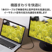 エレコム HDMIケーブル HDMI1.4 スーパースリム 4K/30Hz 2m 黒 ECDH-HD14SS20BK 1個（直送品）