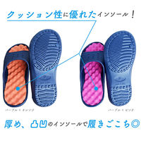 ジェイワークスプランニング EVAソフトサンダル ネイビー×ピンク EV-54 1足（直送品）