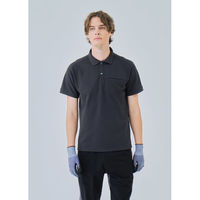 BEAMS DESIGN  半袖ポロシャツ（胸ポケット） ブラック S  B1915-51　1着（直送品）