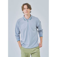 BEAMS DESIGN  長袖ハーフジップポロシャツ ネイビー M  B7915-60　1着（直送品）