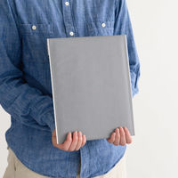 【クッション付封筒】緩衝材付宅配ペーパーバッグ W240×H275mm グレー 1袋（10枚入）ヘッズ MWG-TBP2