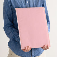 【クッション付封筒】緩衝材付宅配ペーパーバッグ W290×H360mm ピンク 1セット（50枚）ヘッズ MGP-TBP1