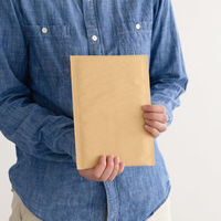 【クッション付封筒】緩衝材付宅配ペーパーバッグ W170×H225mm 茶 1セット（50枚）ヘッズ MKR-TBP3