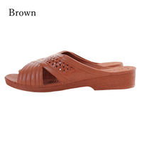 ストロング 防水 シャワーサンダル 紳士L ブラウン 1足 10-7-104（直送品）