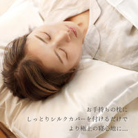 ハート 天使のシルク枕カバー レギュラー 2337 1枚（直送品）