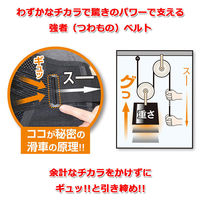 アクセス 腰をグイッと滑らくパワーベルト 腰痛 背筋骨盤補正サポーター 男女兼用 L~LL 6300056106 1個（直送品）