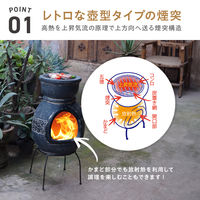 武田コーポレーション メキシコ製チムニー MCH8880R 1箱(1個入)（直送品）