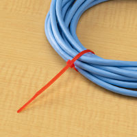 アスクル 結束バンド カラーアソート（赤・青・黄・緑） 長さ150mm 5パック（500本） 1パック（100本入）×5袋 オリジナル