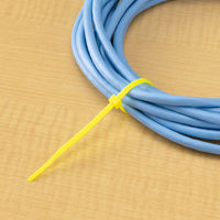 アスクル 結束バンド 黄 長さ150mm 5パック（500本） 1パック（100本入）×5袋 オリジナル