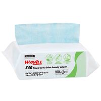 日本製紙クレシア ワイプオールX50 フードエリア ブルー ハンディワイパー 60670 1パック