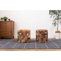 東谷 ROOM ESSENCE ラウンドスツール 幅380×奥行380×高さ440mm ブラウン FAB-006 1台（直送品）