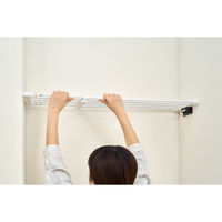 アイリスオーヤマ 伸縮棚アダプター付き ホワイト H-J-NST75R 1個