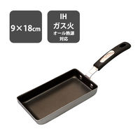 谷口金属工業 卵焼きフライパン 9×18cm IH ガス火対応 スリム 1個