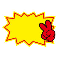 ササガワ 商店街でよく見るアレの付箋 バクハツB 22-6001 1冊