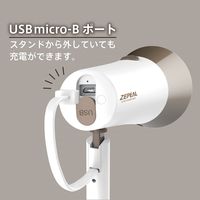 ゼピール 充電式LEDスタンドライト ホワイト DJS-H1020-WH 1台