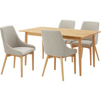 東谷 ROOM ESSENCE ダイニングテーブル 幅1500×奥行800×高さ720mm ナチュラル HOT-650NA 1台（直送品）