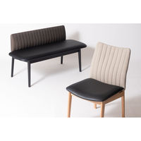 東谷 ROOM ESSENCE 背付ベンチ 幅1180mm ブラック JPC-152BK 1台（直送品）