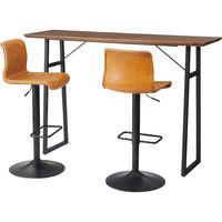 東谷 ROOM ESSENCE カウンター 脚 幅350×奥行100×高さ980mm ブラック JPT-264 1セット(2脚入)（直送品）