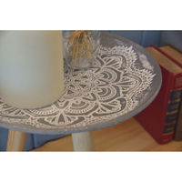 東谷 ROOM ESSENCE トレーテーブル S 幅295×奥行295×高さ295mm グレー LFS-190A 1台（直送品）