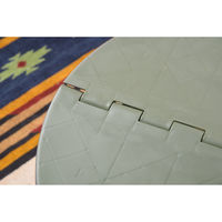 東谷 ROOM ESSENCE クラフターテーブル サークル 幅580×奥行580×高さ460mm グリーン LFS-414GR 1台（直送品）