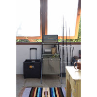 東谷 フォールディングキャリーワゴン LFS-35BK 1台（直送品）