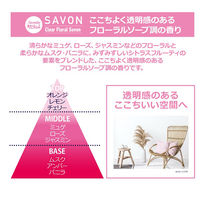サワデー香るスティック SAVON(サボン) クリアフローラルサボン 本体 玄関・部屋用 芳香剤 70ml 小林製薬 アロマディフューザー