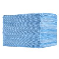 使い切り カウンタークロス 薄手 大判 約60×60cm ブルー 1パック（100枚入）