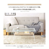 岩附 ガラステーブル IW-317 1個（直送品）　ナチュラル（直送品）