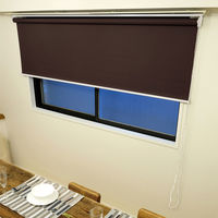 トーソー 【規格品】チェーンタイプ・ロールスクリーン 幅45cm×高さ180cm ブラウン 4975559890531 1セット（直送品）