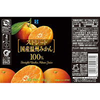 コーシン乳業 カートカンストレート国産温州みかん100% 25305 1箱(15本入)（直送品）