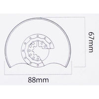 アイガーツール マルチブレード ダイヤ磁器タイル/レンガ/石 EGMB-5 1セット(10個)（直送品）