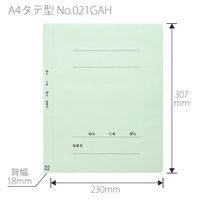 プラス 紙製ファイル フラットファイル ねんくみなまえ A4 タテ ブルー 79585 1冊