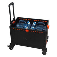 富士商 Felio 折畳コンテナキャリーカート F21660 1個