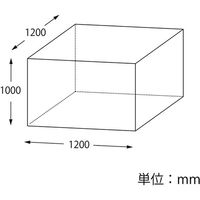 シモジマ 再生パレットカバー 1200角×1000 006600100 1袋(5枚)