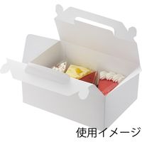 シモジマ 手提ケーキ箱 中 4~5個用 004259915 1袋(25枚)