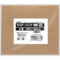 シモジマ マスターパック 4号 未晒PP 004738164 1袋(100枚)