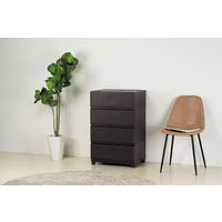 JEJアステージ　壁付デコニーシーヴォワイド4段　ダークブラウン　　1台