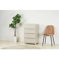 JEJアステージ　壁付デコニーシーヴォワイド4段　グレージュ　　1台